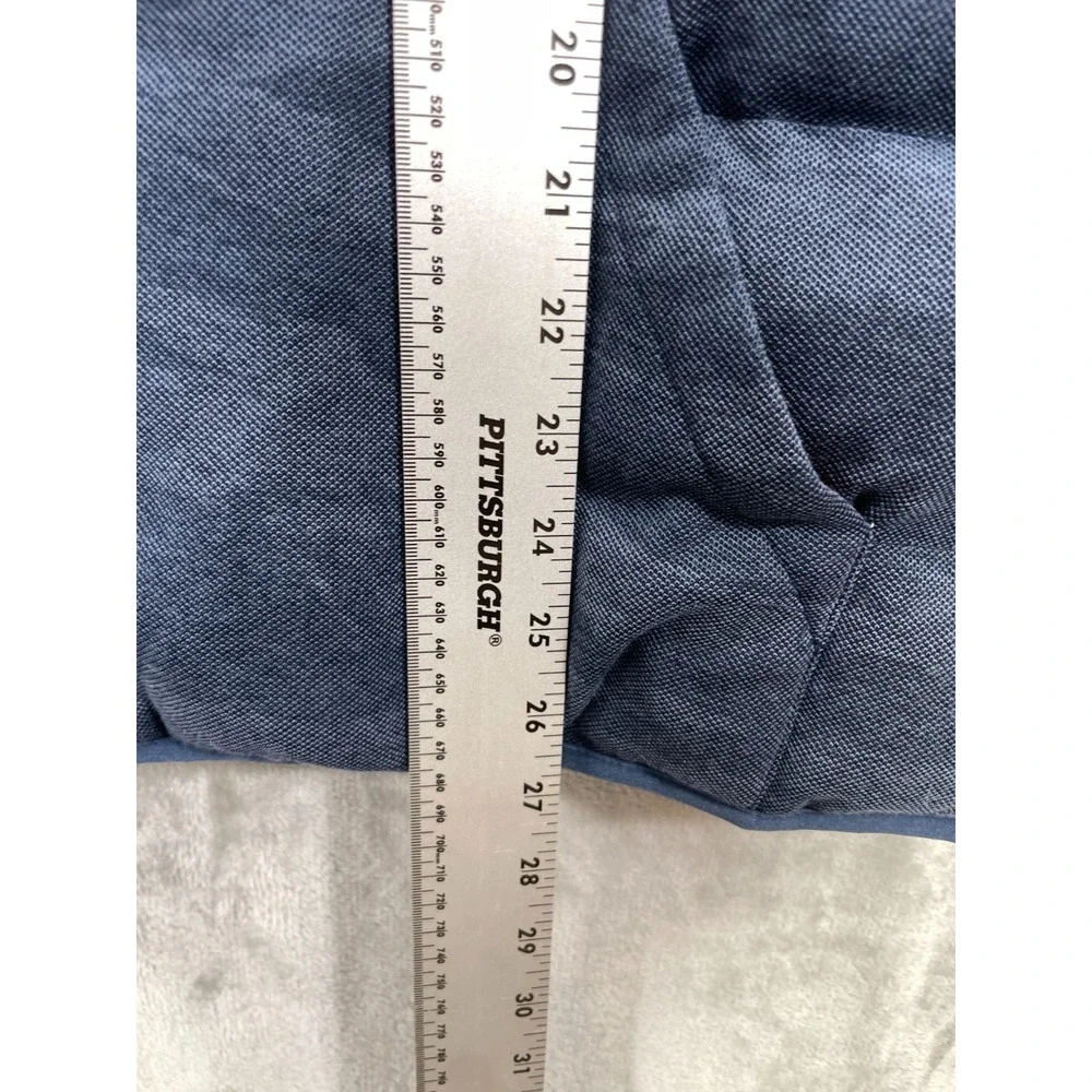 Johnnie O Puffer Vest Mens Large Mariner Blue  Quilted Insulated Nylon Lining